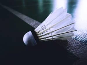 vue rapprochee volant badminton
